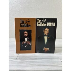 The Godfather Parts 1 and 2 VHS Cassette Tape Movies - 1990s